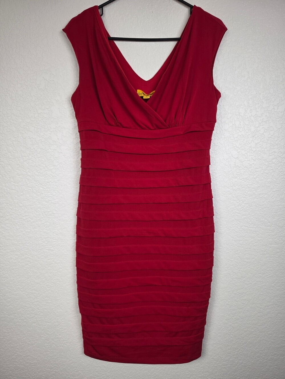 Vintage Size 8 Y2K 90s Red Dress Clarie